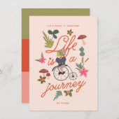 人生は旅のバレンタインホリデーカード シーズンカード (正面/裏面)