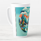 人生は旅のマグ カフェラテマグ (左アングル)