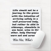 人生は旅の引用文の口に贈り物 マウスパッド (マウス)