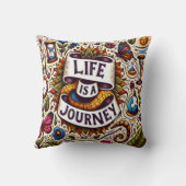 人生は旅の枕 クッション (裏面)