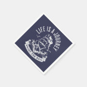 人生は旅楽しむだ スタンダードカクテルナプキン (角)