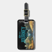 人生は旅楽しむだ！ ラゲッジタグ (正面縦)