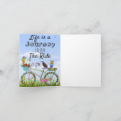 人生は旅 楽しんで サンキューカード (内部)