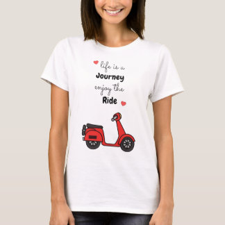 人生は旅、楽しんで Tシャツ