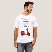 人生は旅、楽しんで Tシャツ (正面フル)