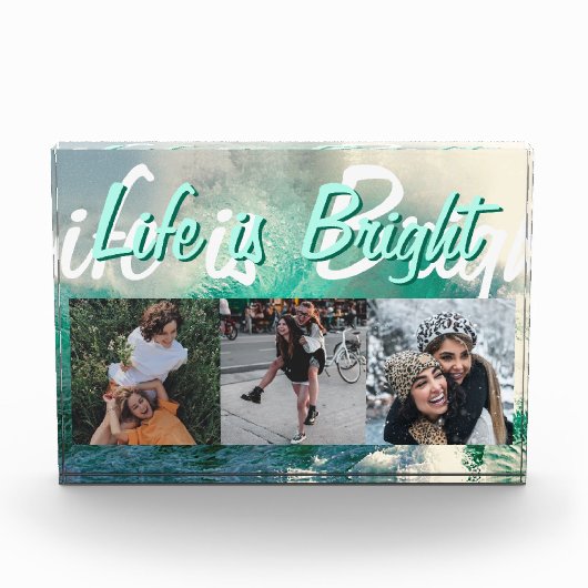 人生は明るい海波フォトブロック フォトブロック (正面)