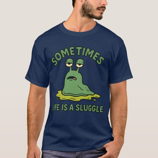 人生は時々ストラグル Tシャツ (正面)