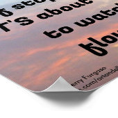 「人生は時計の束ストップではない」 ポスター (角)