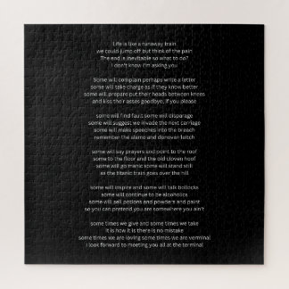 人生は暴走する列車のようなものだ ジグソーパズル