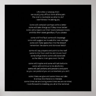 人生は暴走する列車のようなものだ ポスター