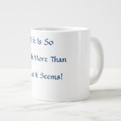 人生は更なる ジャンボコーヒーマグカップ (正面右)