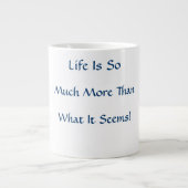 人生は更なる ジャンボコーヒーマグカップ (正面)