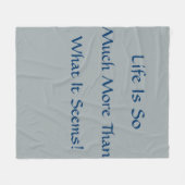 人生は更なる フリースブランケット (正面(横))