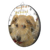 「人生は最も厳しい学校」ドッグアートプリント ダーツボード (正面右)