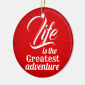 人生は最大の冒険 セラミックオーナメント (左)