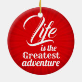 人生は最大の冒険 セラミックオーナメント (裏面)
