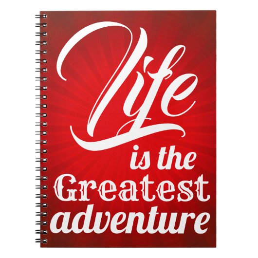 人生は最大の冒険 ノートブック (正面)