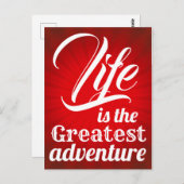 人生は最大の冒険 ポストカード (正面/裏面)