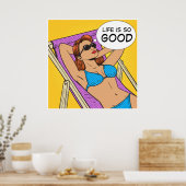 人生は本当に良い ポスター (キッチン)