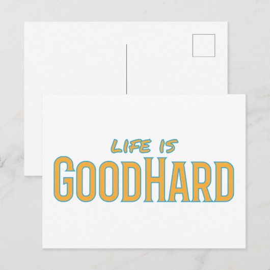 人生は楽しい ポストカード (正面/裏面)