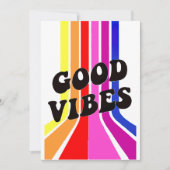 人生は楽しい。良い雰囲気 招待状 (正面)