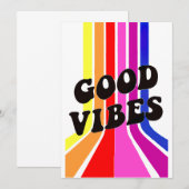 人生は楽しい。良い雰囲気 招待状 (正面/裏面)