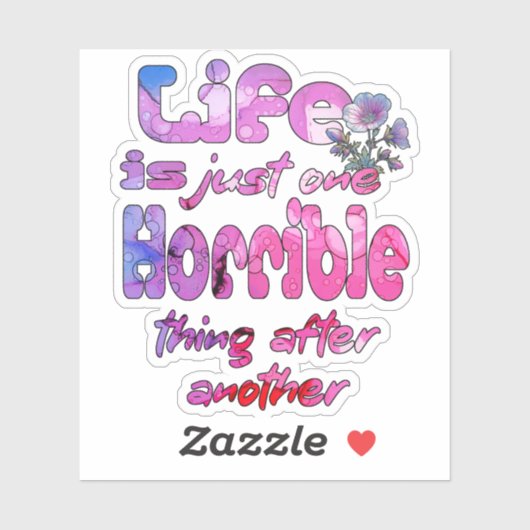 人生は次から次へと恐ろしいものだ シール (シート)