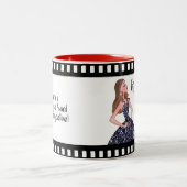 人生は次から次へと続く演技だ! ツートーンマグカップ (中央)