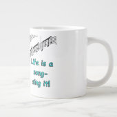 人生は歌のマグカップ ジャンボコーヒーマグカップ (右)