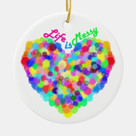人生は汚い セラミックオーナメント (正面)