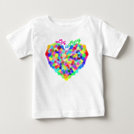 人生は汚い！ ベビーTシャツ (正面)