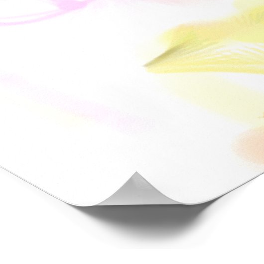 人生は汚れた抽象芸術滴絵を描るストライプ ポスター (角)