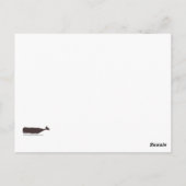 人生は海のビーチ風景はがき ポストカード (裏面)