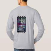 人生は海波引用文Tシャツのようなものだ Tシャツ (裏面)