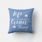 人生は海風で安らいだ – 航海の Thr クッション (裏面)