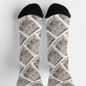 人生は混乱のワンダーランドのガラスのユーモアを見ることができる ソックス (上部)