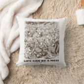 人生は混乱のワンダーランドの戦いのユーモア クッション (ブランケット)