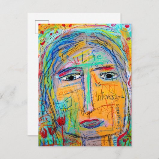 人生は激しい ポストカード (正面/裏面)