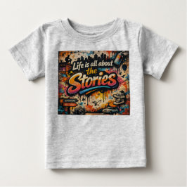 "人生は物語そのもの" ベビーTシャツ