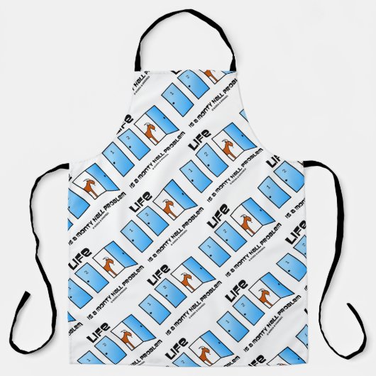 人生は物質的なホール問題である3ドアのユーモア エプロン (正面)