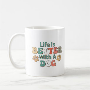 人生は犬よりも良い コーヒーマグカップ