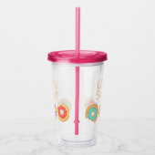 人生は甘いドーナツ アクリルタンブラー (右)