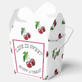 人生は甘い、さくらんぼパーティーキャンディフェイスボックス フェイバーボックス (オープン)