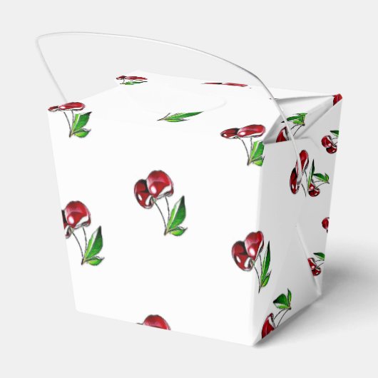 人生は甘い、さくらんぼパーティーキャンディフェイスボックス フェイバーボックス (裏面サイド)