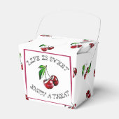 人生は甘い、さくらんぼパーティーキャンディフェイスボックス フェイバーボックス (正面サイド)