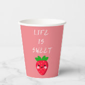 人生は甘い 紙コップ (正面)