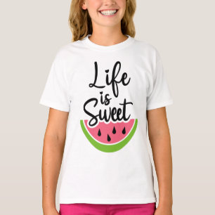 人生は甘い Tシャツ