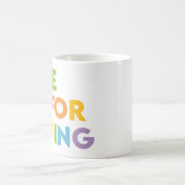 人生は生きるためだ コーヒーマグカップ (中央)