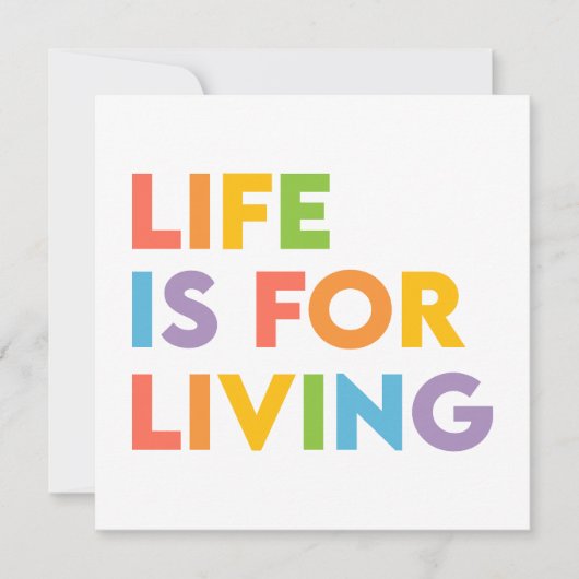 人生は生きるためだ シーズンカード (正面)