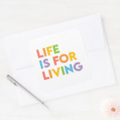 人生は生きるためだ スクエアシール (封筒)